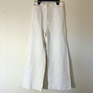 Jesse Kamm Sailor Pants in Salt White - Size 8